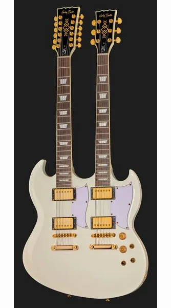 Harley Benton DC-Custom II 612 White, yksityiskohta 2