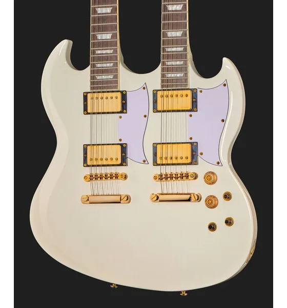 Harley Benton DC-Custom II 612 White, yksityiskohta 3