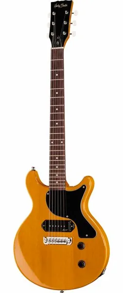 Harley Benton DC-Junior FAT TV Yellow edestä