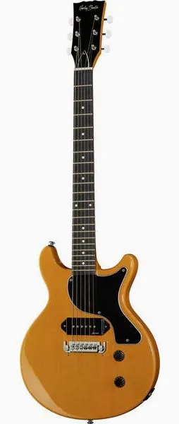 Harley Benton DC-Junior TV Yellow edestä