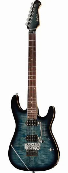 Harley Benton Fusion-III HH FR EB FBLB edestä