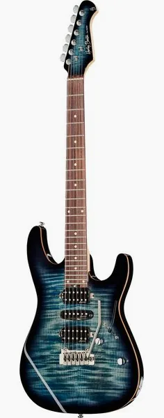Harley Benton Fusion-III HSH EB FBLB edestä