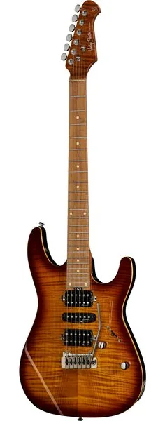 Harley Benton Fusion-III HSH Roasted FBB edestä