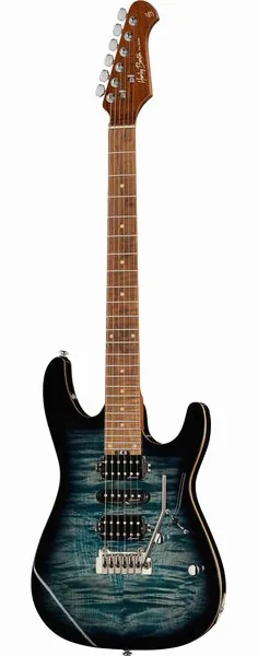 Harley Benton Fusion-III HSH Roasted FBLB edestä