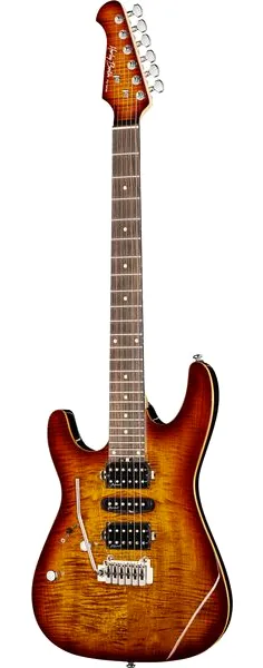 Harley Benton Fusion-III LH HSH EB FBB edestä