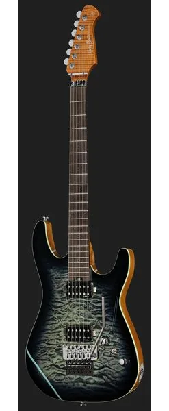 Harley Benton Fusion-IV HH RW FR QBLB, yksityiskohta 2
