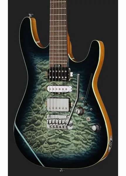 Harley Benton Fusion-IV HSH RW QBLB, yksityiskohta 4