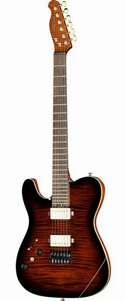 Harley Benton Fusion-T II HH LH RW HT FBB edestä