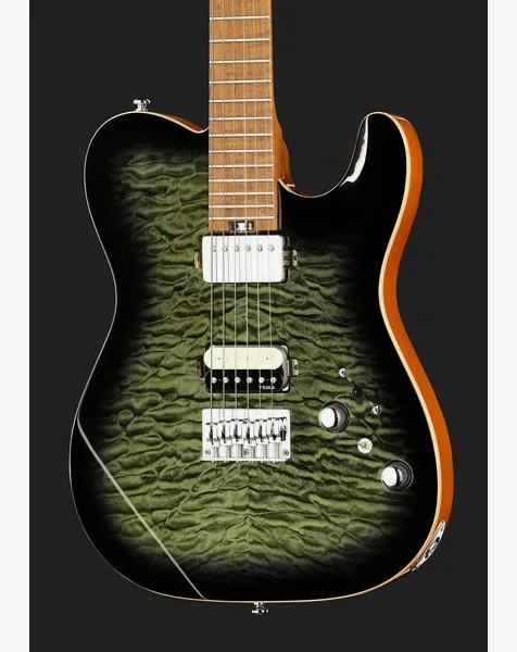 Harley Benton Fusion-T II HH MN HT QBKB, yksityiskohta 4
