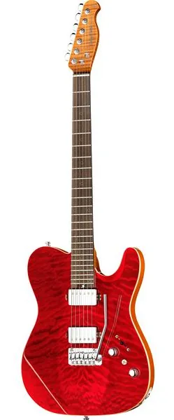 Harley Benton Fusion-T II HH RW QRB edestä
