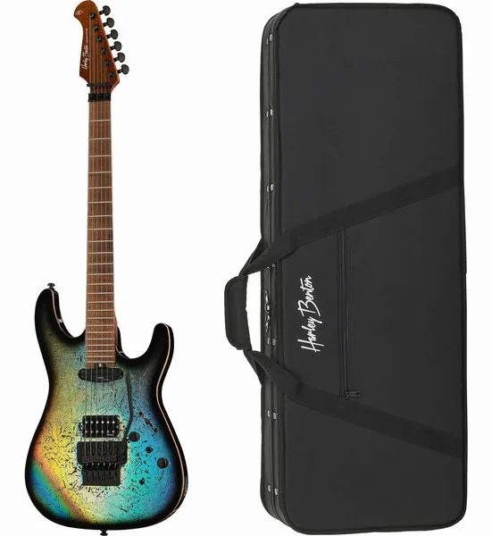 Harley Benton Guitar MAX Fusion HO w/Case edestä