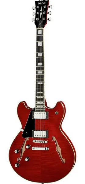 Harley Benton HB-35Plus LH Cherry edestä
