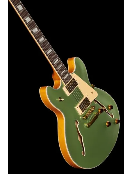 Harley Benton HB-35Plus Metallic Gree w/Bag, yksityiskohta 5