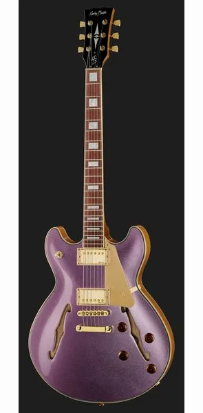 Harley Benton HB-35Plus Metallic Plum w/Bag, yksityiskohta 2