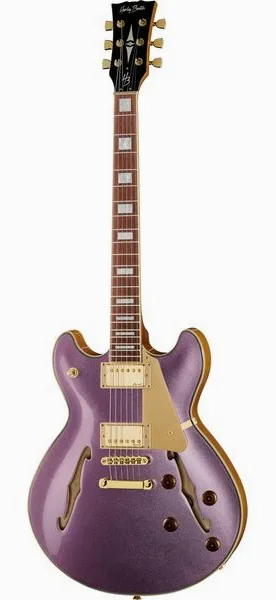 Harley Benton HB-35Plus Metallic Plum edestä