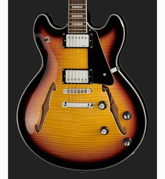 Harley Benton HB-35Plus Vintage Burst, yksityiskohta 4