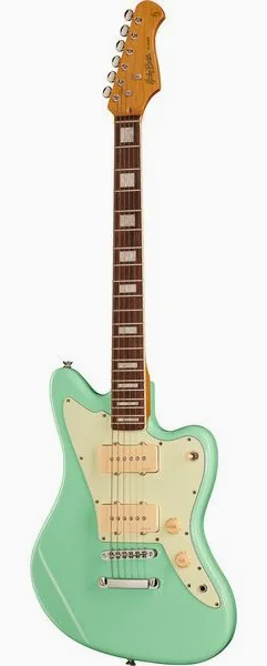 Harley Benton JA-60CC Seafoam Green edestä