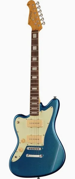 Harley Benton JA-60CC LH Lake Placid Blue edestä