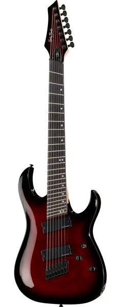 Harley Benton MultiScale-7 TPB edestä