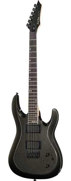 Harley Benton R-446 Graphite Metallic edestä