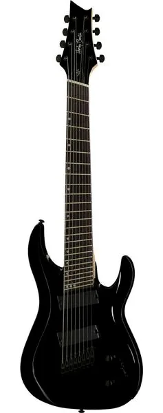Harley Benton R-458BK MultiScale edestä