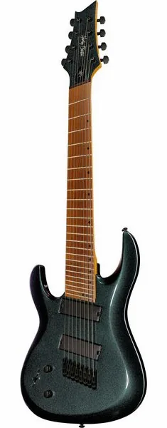 Harley Benton R-458FFB LH Roasted MultiScale edestä