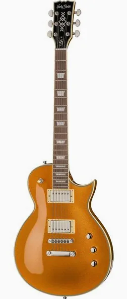 Harley Benton SC-Custom III Gold Top edestä