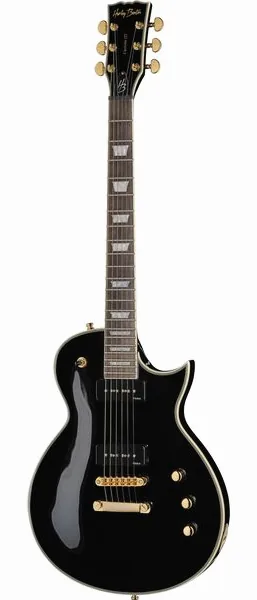 Harley Benton SC-Custom III P90 Black edestä