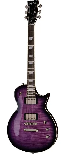 Harley Benton SC-Custom III Purple Burst edestä