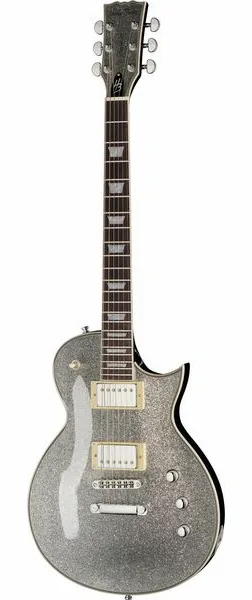 Harley Benton SC-Custom III Silver Sparkle edestä
