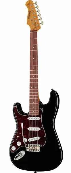 Harley Benton ST-62LH BK Vintage Series edestä