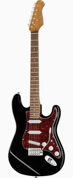 Harley Benton ST-62BK Hot Rod edestä