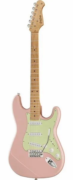 Harley Benton ST-62CC MN Shell Pink edestä