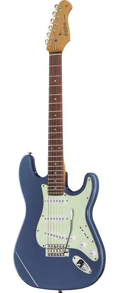 Harley Benton ST-62CC Lake Placid Blue edestä