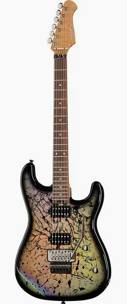 Harley Benton ST-80FR HH Holographic edestä