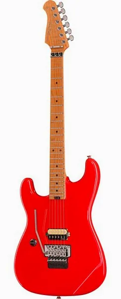 Harley Benton ST-80FR MN LH Radiant Red edestä