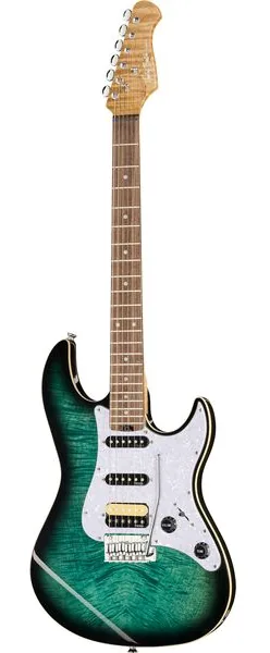Harley Benton ST-Modern Plus HSS FBLB edestä