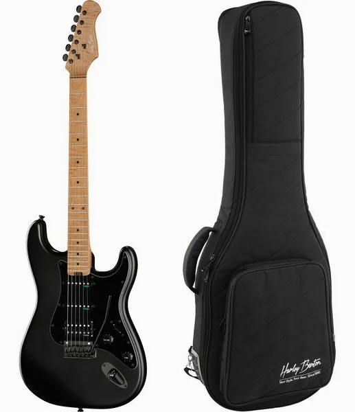 Harley Benton ST-Modern Plus HSS SBK w/Safe edestä