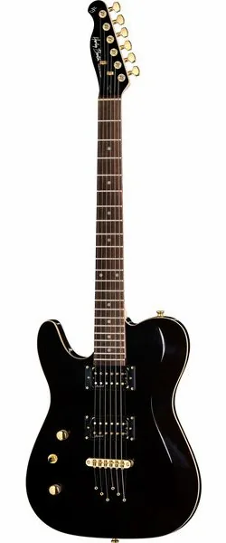 Harley Benton TE-40 LH TBK Deluxe Series edestä