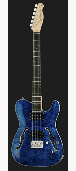 Harley Benton TE-90QM HH Trans Blue, yksityiskohta 2