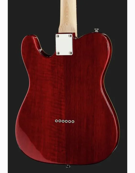 Harley Benton TE-90QM Trans Red, yksityiskohta 5