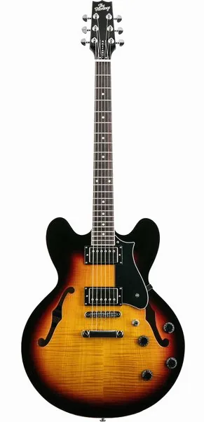 Heritage Guitar Ascent+ H-535 Sunburst edestä