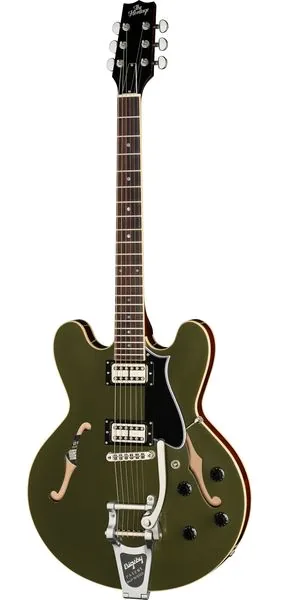 Heritage Guitar H-535 Std Lollatron/Bigsby ODB edestä