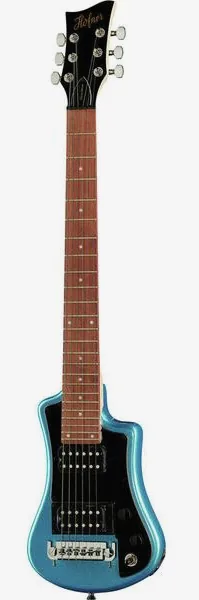 Höfner Shorty Deluxe Blue edestä