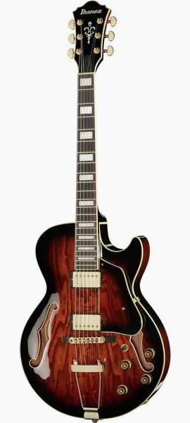 Ibanez AG95QA-DBS edestä