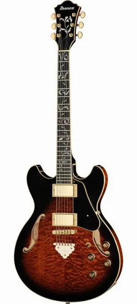 Ibanez AS93QMSP-DBS edestä
