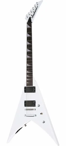 Jackson KVTMG Pro King V Snow White edestä