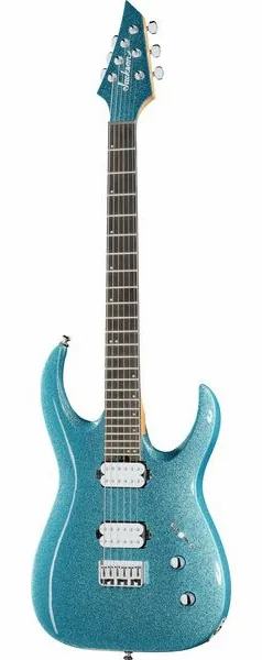 Jackson Pro MM Jugg HT 6 Blue Sparkle edestä