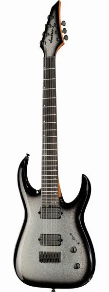 Jackson Pro MM Jugg HT 7 SLVR BLK BRST edestä