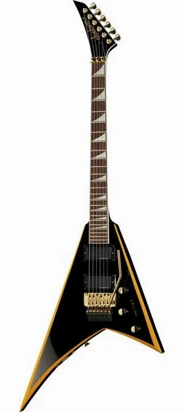 Jackson RRX24 Black with Yellow Bevels edestä